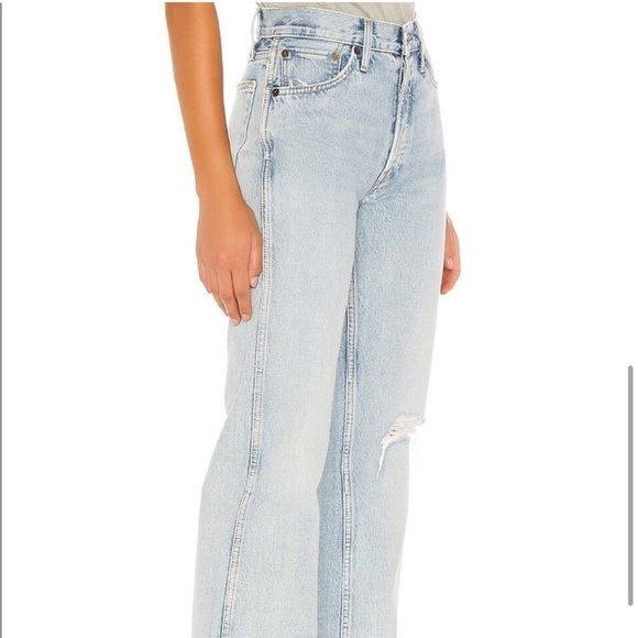 Re/Done Originals 90s High Rise Loose Jeans in Light Worn 7 Size 26 Revolve - Picture 2 of 12